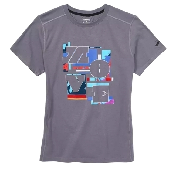 Brooks Move Gray T-Shirt Size XL NWT - Picture 2 of 5
